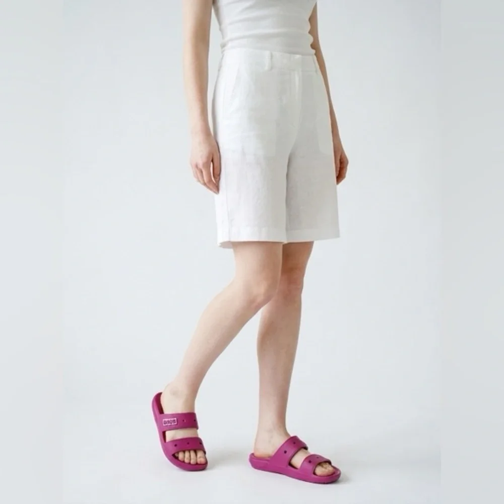Bundle of 3 Comfortable Slide Sandals in Pink, Magenta, and White - Picture 8 of 10